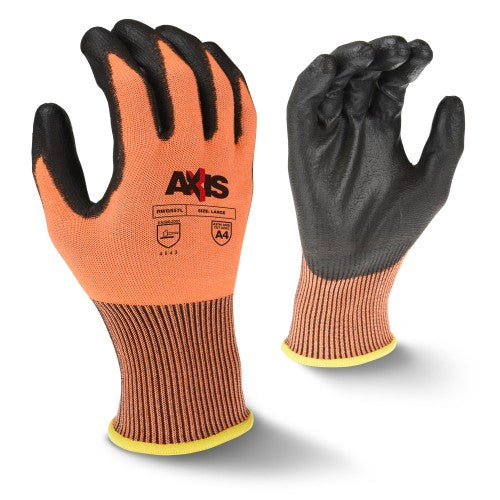 Radians RWG557L AXIS High Tenacity Nylon A4 Cut Protection Glove, Large