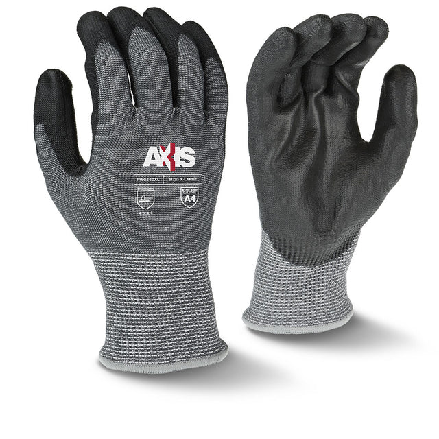 Radians RWG560XXL AXIS Cut Protection Level A4 PU Coated Glove, XX-Large