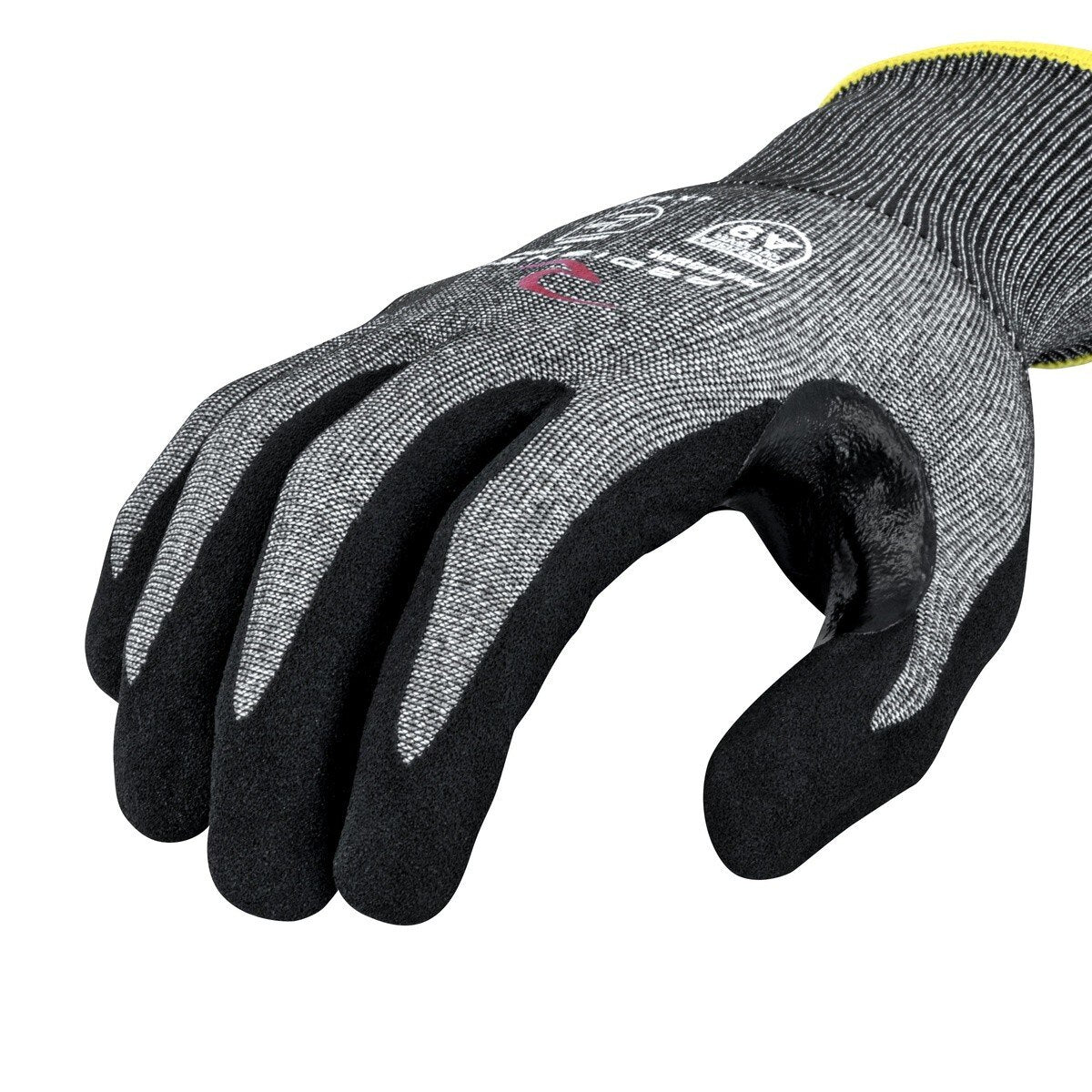 Radians RWG589 Cut Protection Level A9 Sandy Foam Nitrile Coated Work Glove Touchscreen Compatible - 4