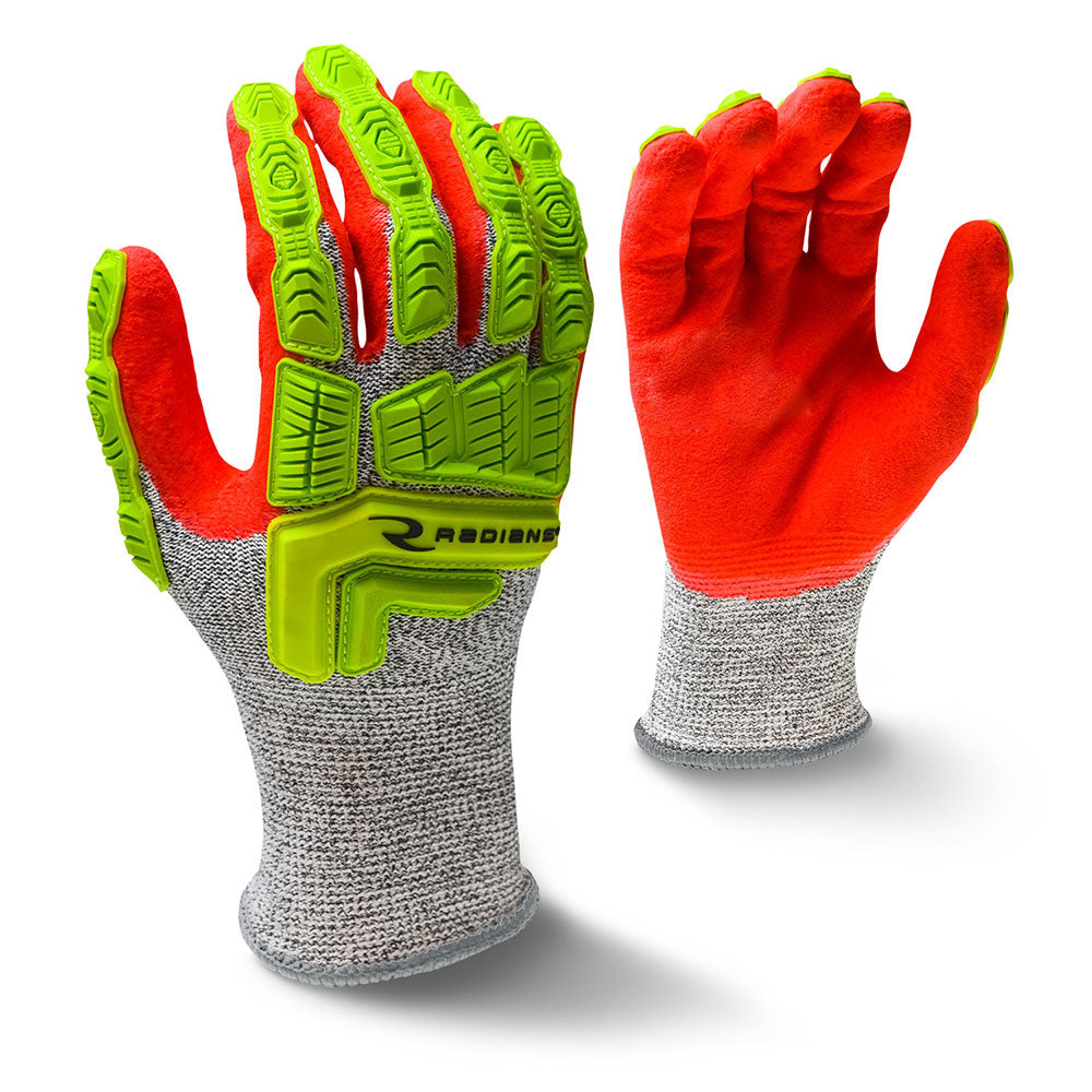 Radians RWG603M Cut Protection Level A5 Sandy Foam Nitrile Glove, Medium