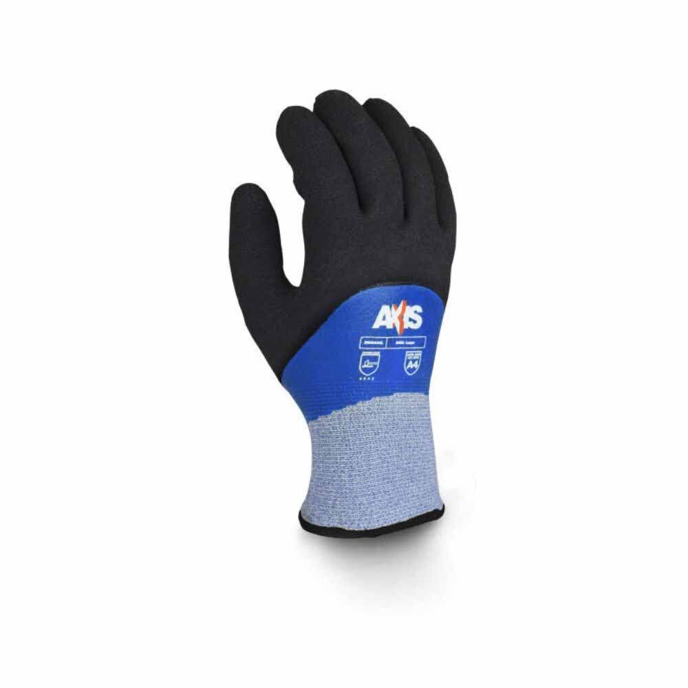 Radians RWG605S Small Blue / Black Cold Weather Gloves  Cut Rated [A4] 4544 - 3