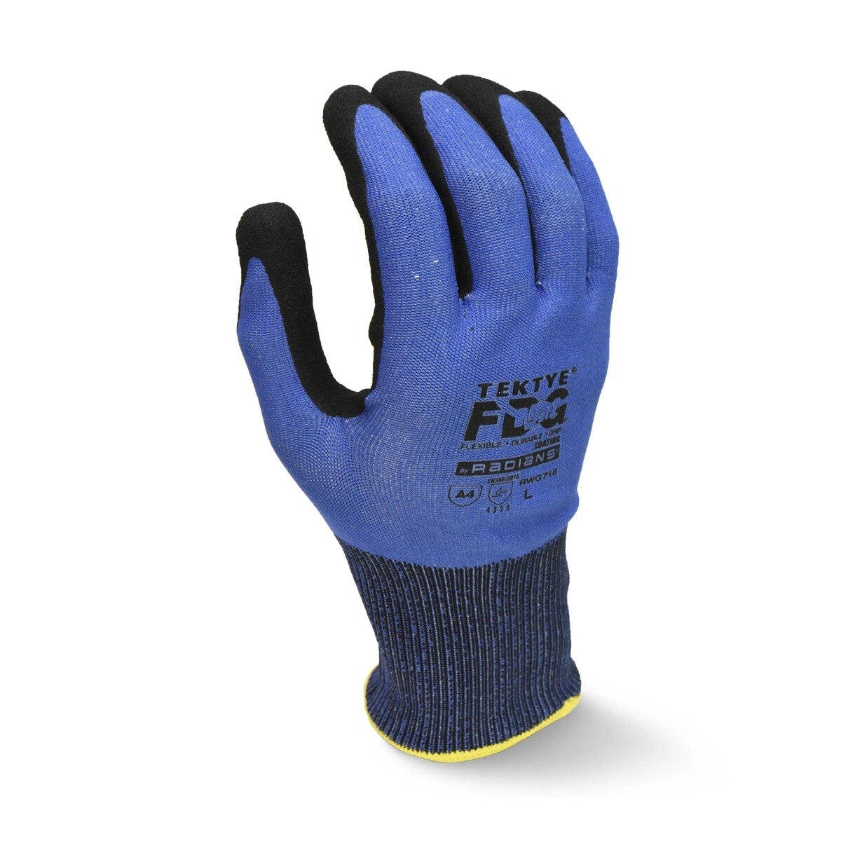 Radians RWG718L TEKTYE FDG Touchscreen A4 18 Gauge Cut Protection Work Glove Size L - 2