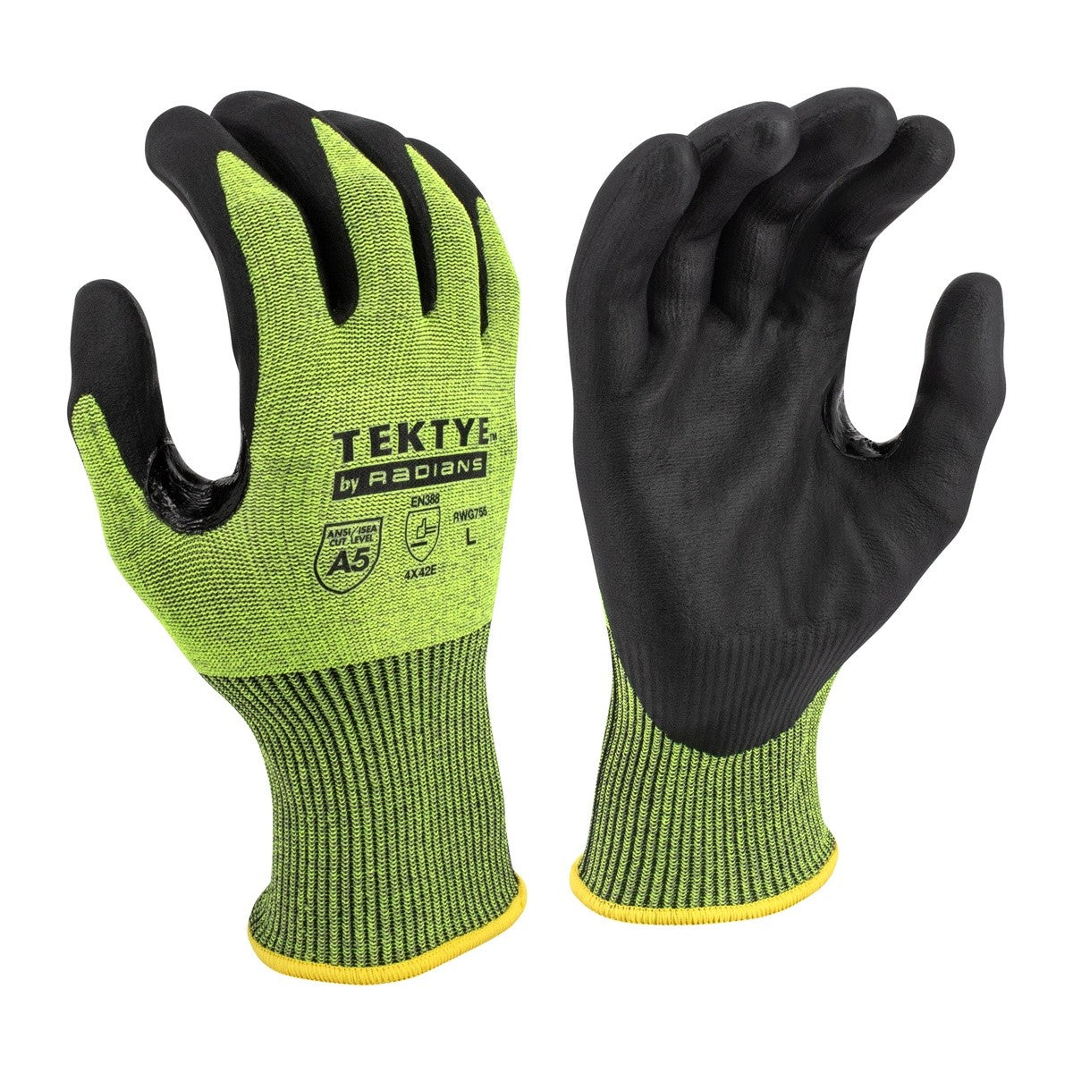 Radians RWG755/M Tektye Cut A5 Reinforced Thumb Work Gloves Medium (1 Pair)