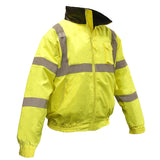 Radians SJ11Q-3ZGS-3X 3X Class 3 Quilted Bomber Jacket - Green