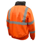 Radians SJ11Q-3ZOS-L Large Class 3 Quilted Bomber Jacket - Orange - 2