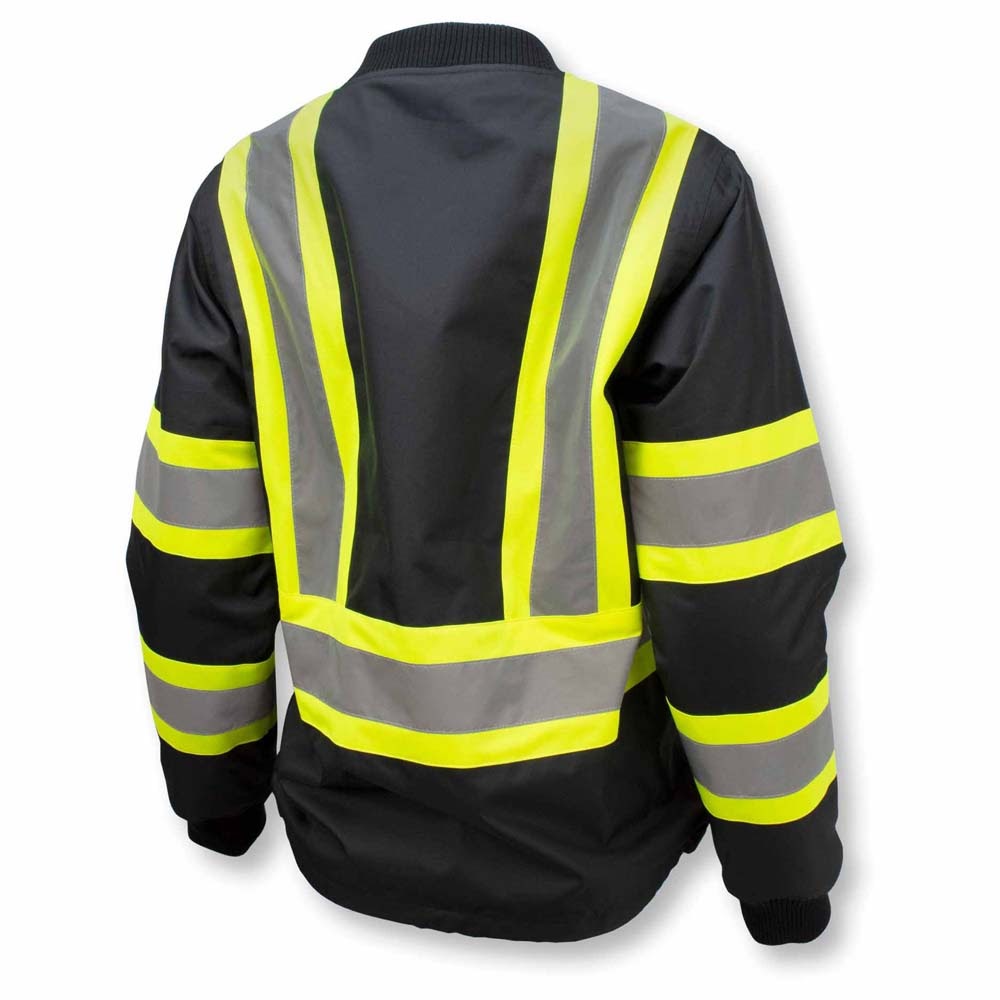 Radians SJ910B-1ZGW-L SJ910B-1ZGW Women’s Class 1 Hi-Vis Bomber Jacket - Black - Size L - 2