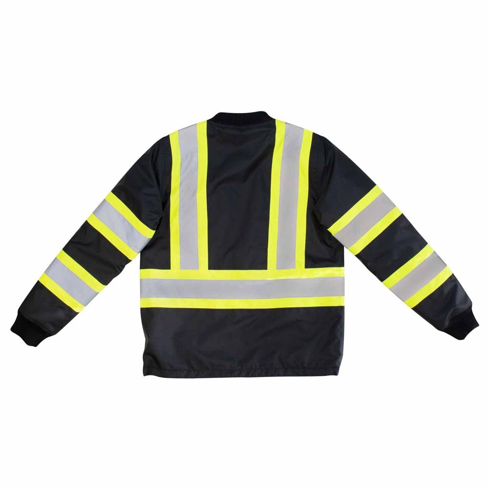 Radians SJ910B-1ZGW-S SJ910B-1ZGW Women’s Class 1 Hi-Vis Bomber Jacket - Black - Size S - 4