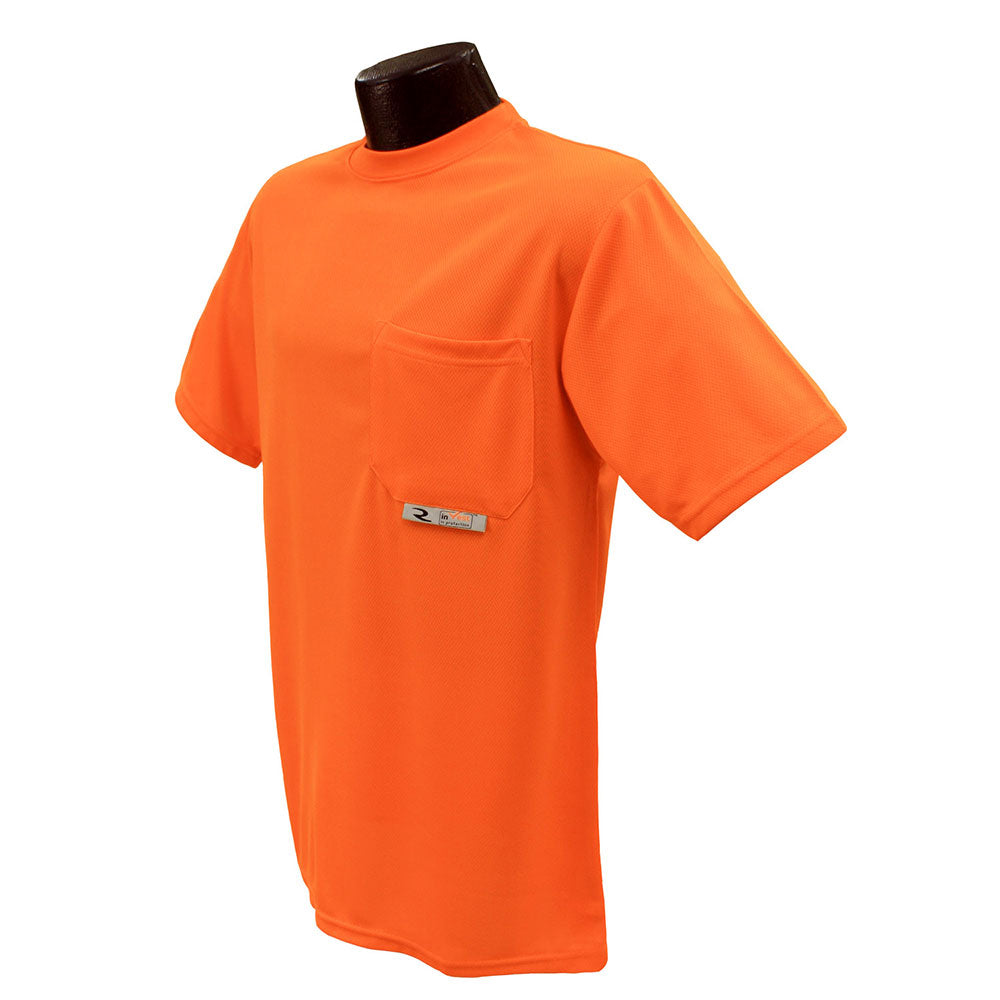 Radians ST11-NPOS-XL Non-Rated Short Sleeve Safety T-shirt w Max-Dri, Orange, XL - 2