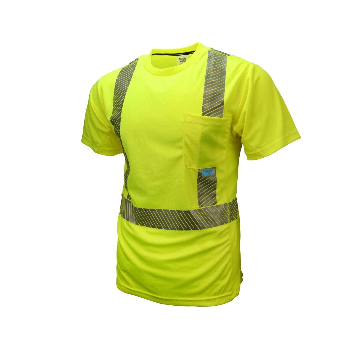 Radians ST31-2PGS-L Hi-Vis Green Cooling T-Shirt 2" Reflective Tape Large