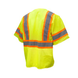 Radians SV24-3GM-M-L Class 3 Hi-Vis Green Mesh Breakaway Safety Vest 10.8" L x 8.8" W x 1.4" H M-L - 3