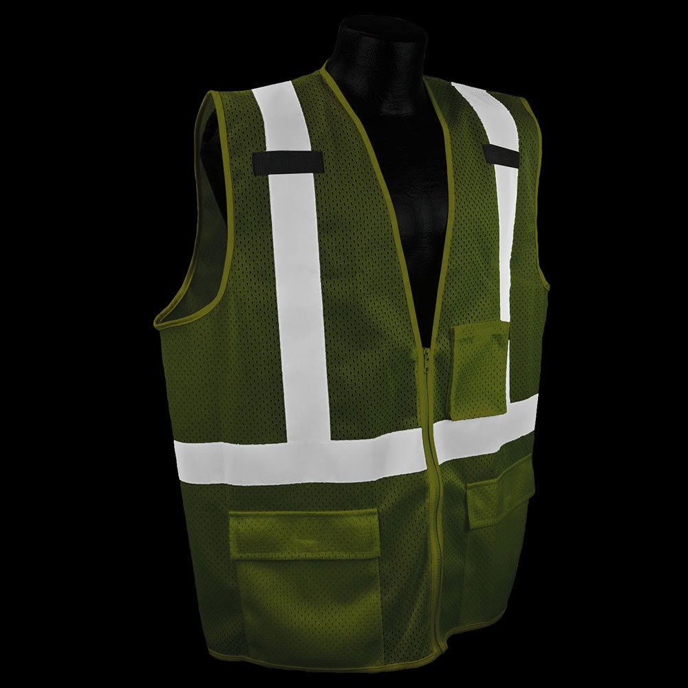 Radians SV27 2ZGM XL Surveyor Type R Class 2 Safety Vest, Hi Viz Green, XL - 2