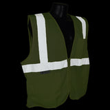 Radians SV2ZGM4X 4XL Class 2 Vest Green Mesh w/ Zipper - 3