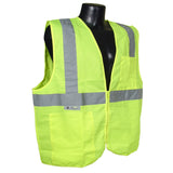 Radians SV2ZGS4X 4XL Class 2 Vest Green Solid w/ Zipper