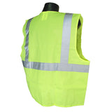Radians SV2ZGS4X 4XL Class 2 Vest Green Solid w/ Zipper - 2