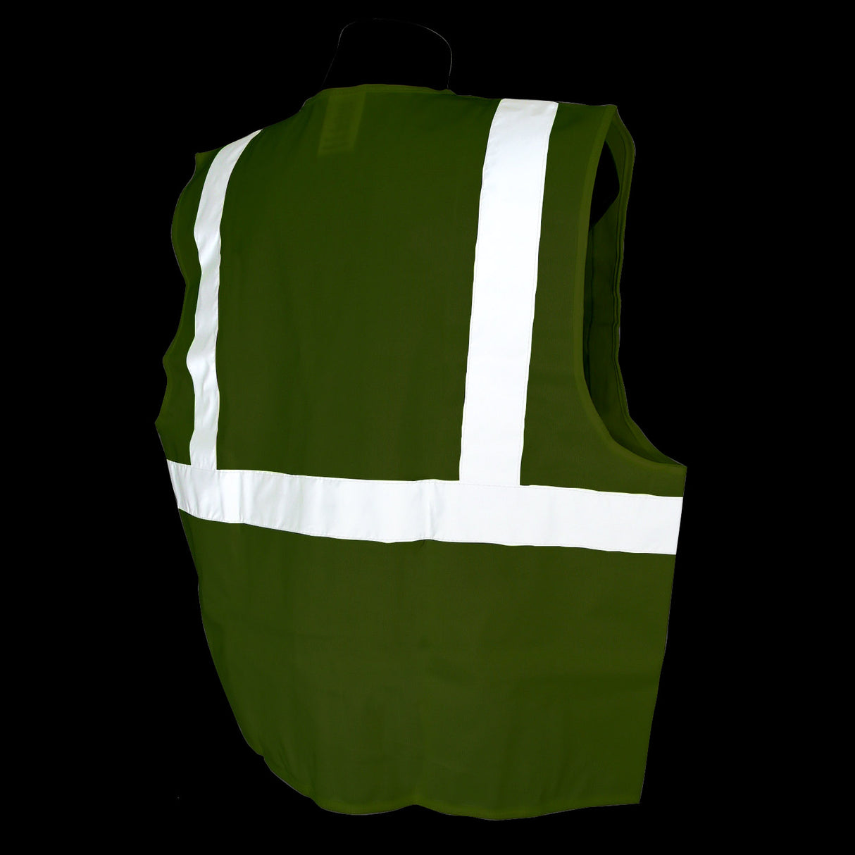 Radians SV2ZGS3X 3XL Class 2 Vest Green Solid w/ Zipper - 4