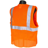 Radians SV2ZOM2X 2XL Class 2 Vest Orange Mesh w/ Zipper - 2