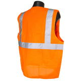 Radians SV2ZOSL Large Class 2 Vest Orange Solid w/ Zipper - 2