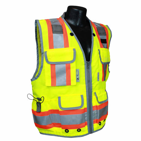 Radians SV55-2ZGD-XL XL Class 2 Heavy Woven Engineer Vest - Green