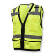 Radians SV59Z-2ZGD-3X 3XL Green Class 2 Heavy Duty Surveyor Safety Vest with Zipper