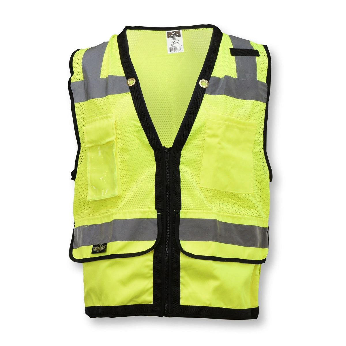 Radians SV59Z-2ZGD-3X 3XL Green Class 2 Heavy Duty Surveyor Safety Vest with Zipper - 2