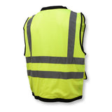 Radians SV59Z-2ZGD-3X 3XL Green Class 2 Heavy Duty Surveyor Safety Vest with Zipper - 3