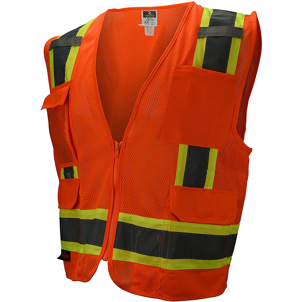 Radians SV6-2ZGM-2X Surveyor Two-Tone Green all Mesh Safety Vest  2XL