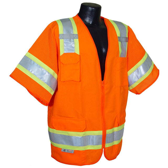 Radians SV63O3X 3XL Class 3 Surveyor Vest - Orange