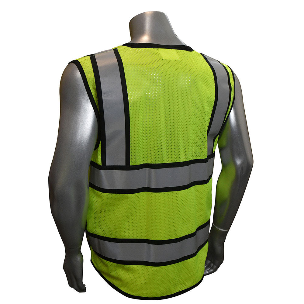 Radians SV65-2ZGM-L Type R, Class 2, Heavy Duty Surveyor Vest w/Zipper, Green, Large