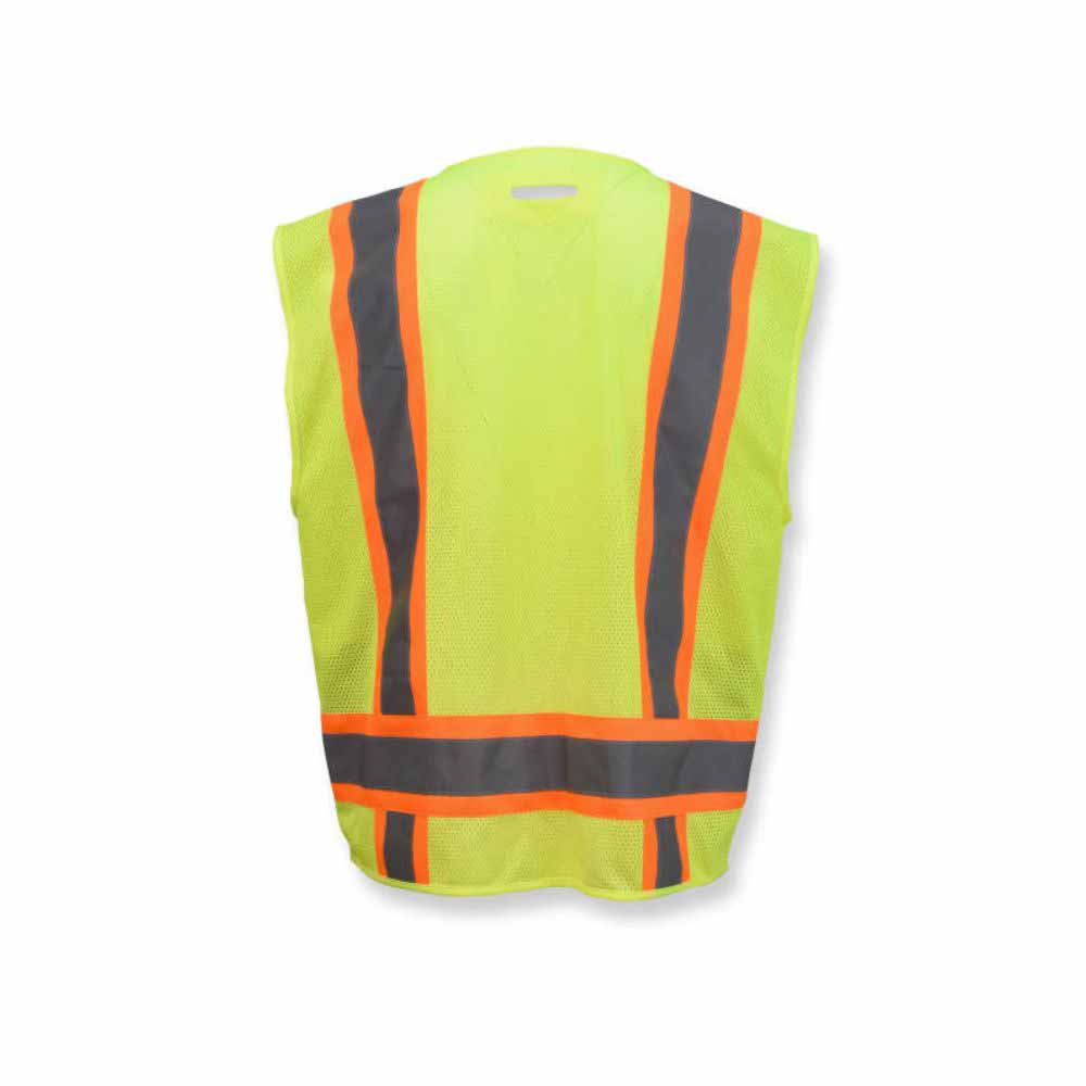 Radians SV6B-2ZGD-3X SV6 Class 2 Surveyor Vest, Zipper, Hi Viz Green/Black, 3X - 4