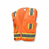 Radians SV6O2X 2 Tone Surveyor Type R Class 2 Solid/Mesh Safety Vest, XXL