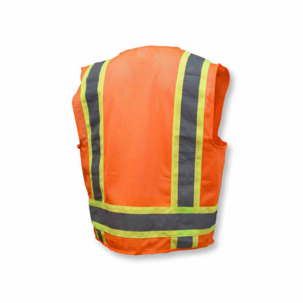 Radians SV6O2X 2 Tone Surveyor Type R Class 2 Solid/Mesh Safety Vest, XXL - 2