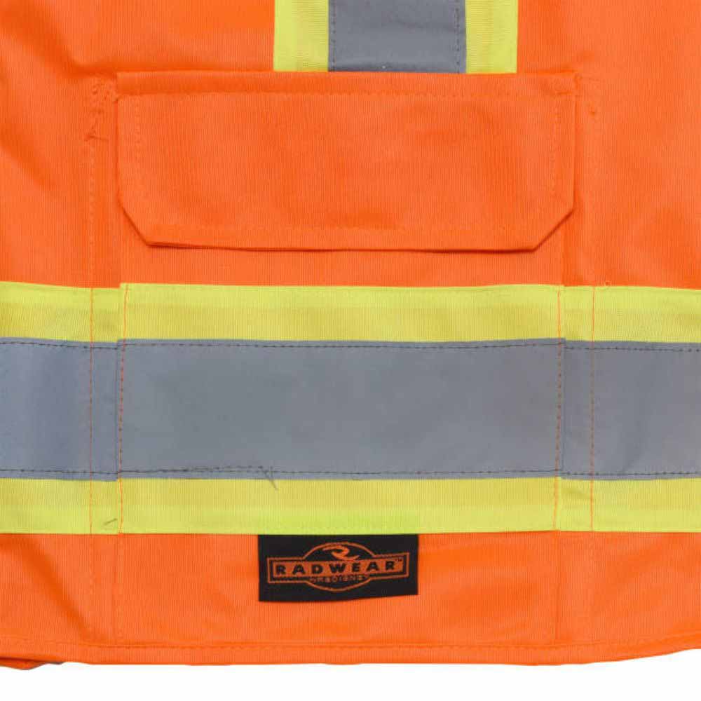 Radians SV6O2X 2 Tone Surveyor Type R Class 2 Solid/Mesh Safety Vest, XXL - 9