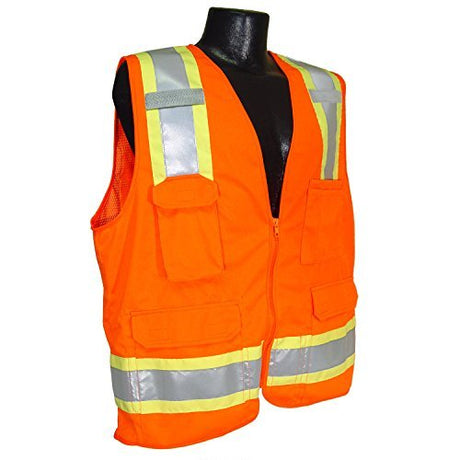 Radians SV6OL Large Orange Surveyor Vest