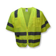 Radians SV83GM3X Class 3 Hi-Vis Green Mesh Safety Vest with Zipper, 3XL, 10.2 x 8.6 x 1.2"