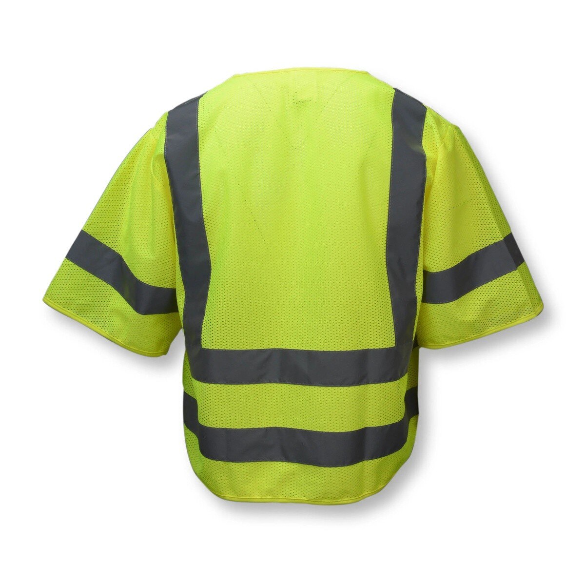 Radians SV83GM3X Class 3 Hi-Vis Green Mesh Safety Vest with Zipper, 3XL, 10.2 x 8.6 x 1.2" - 2