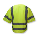Radians SV83GM3X Class 3 Hi-Vis Green Mesh Safety Vest with Zipper, 3XL, 10.2 x 8.6 x 1.2" - 2