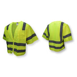 Radians SV83GM3X Class 3 Hi-Vis Green Mesh Safety Vest with Zipper, 3XL, 10.2 x 8.6 x 1.2" - 5