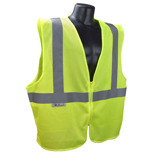 Radians SVE1-2ZGM-2X/3X Polyester Mesh Economy Type R Class 2 Safety Vest, 2X/3X