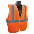 Radians SVE1-2ZOM-2X/3X Class 2 Safety Vest Economy Orange 2X/3X