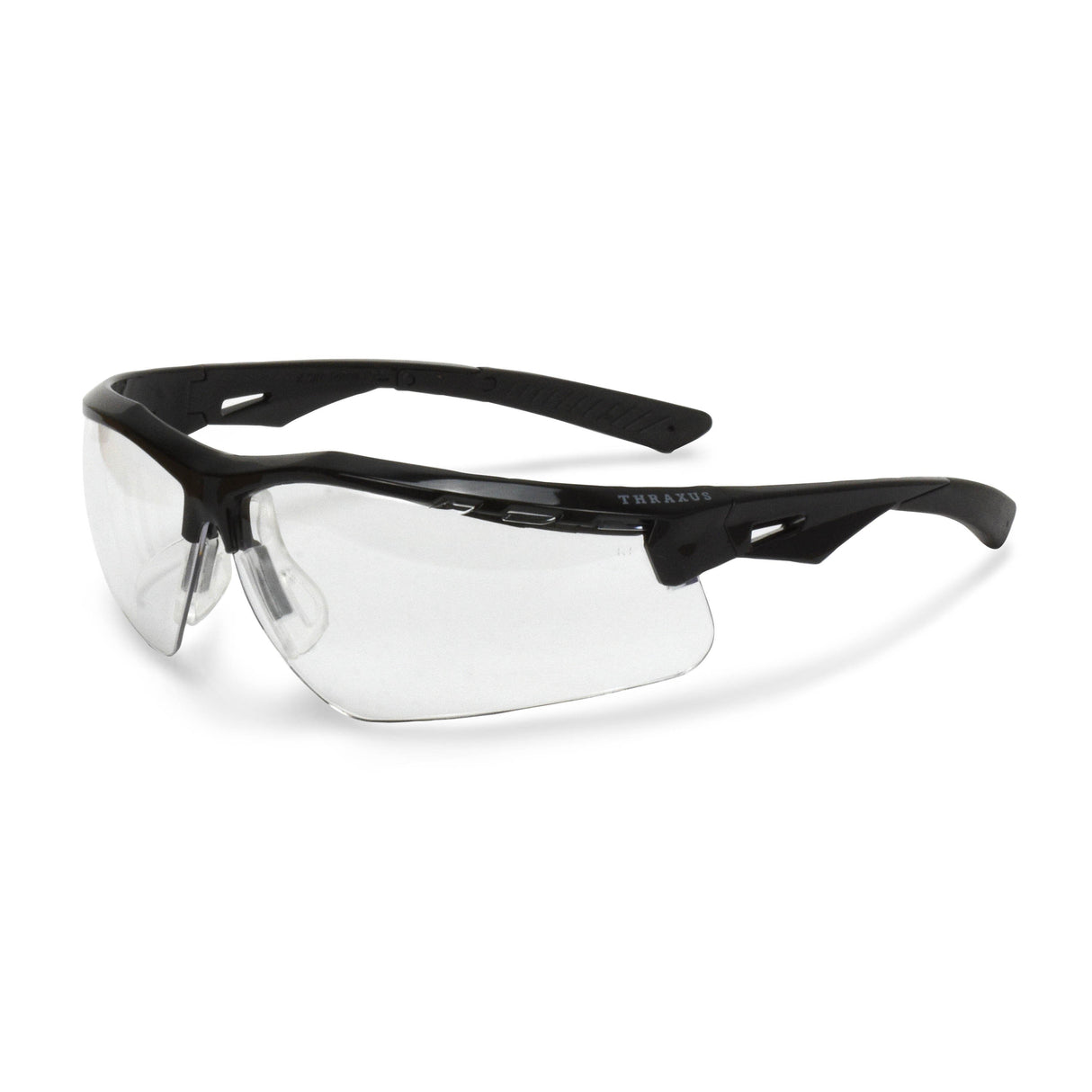 Radians TXC1-10ID Thraxus Safety Glasses - Black Frame - Clear Lens