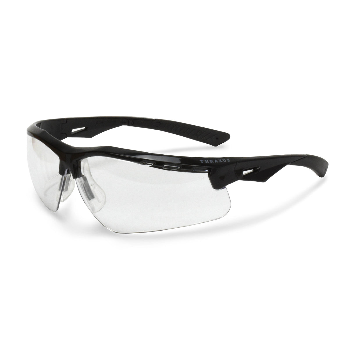 Radians TXC1-11ID Thraxus Safety Glasses - Black Frame - Clear Anti-Fog Lens