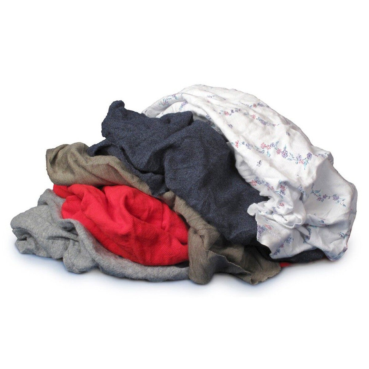 Rags 10083 Recycled Colored Knit T-Shirt Cloth Rags (10 lb Box)