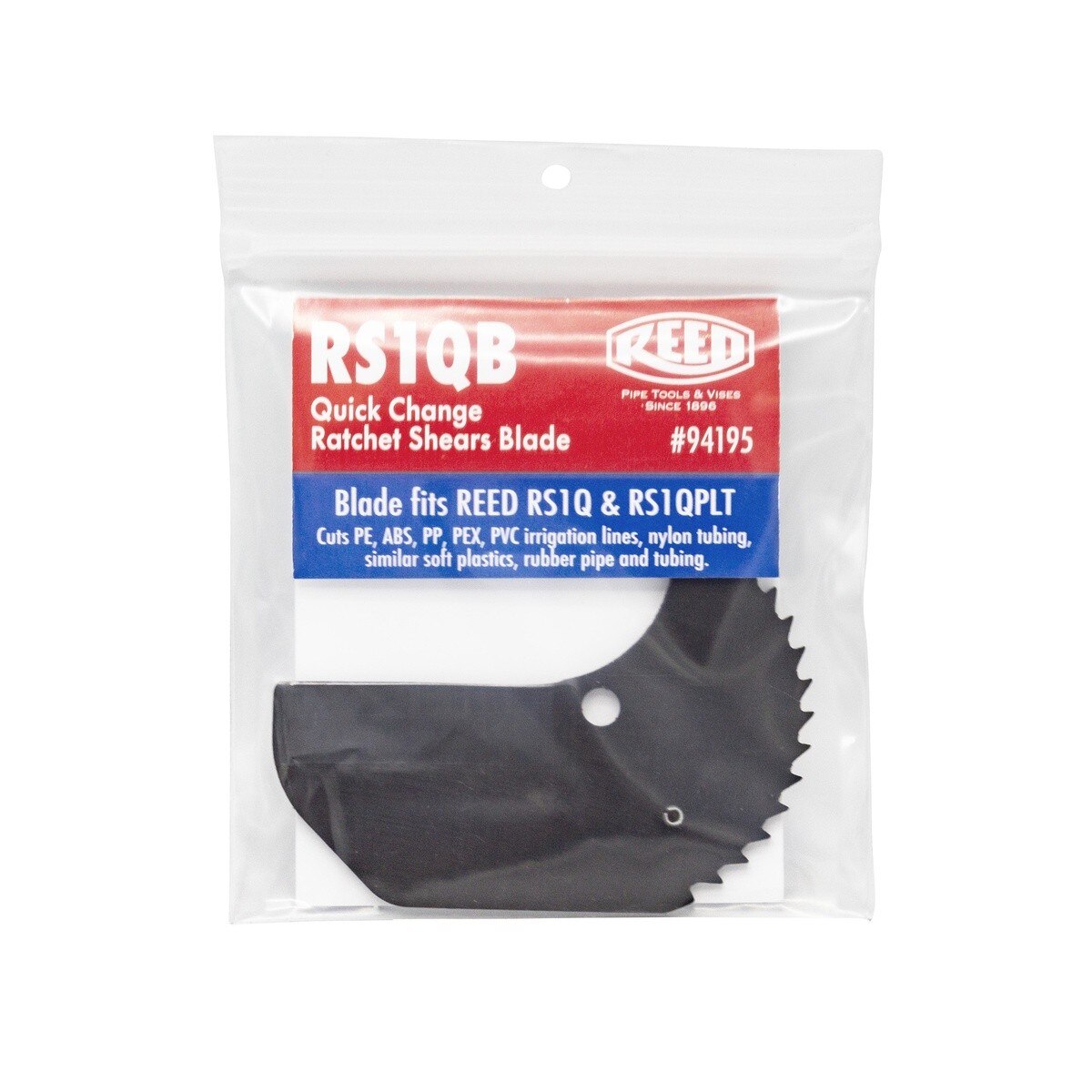 Reed 94195 Quick Release Steel Replacement Blade for RS1Q and RS1QPLT Ratchet Shears (RS1QB) - 2
