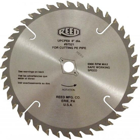 Reed 97521 UPCPE8 UPC Blade For PE Pipe, 8"