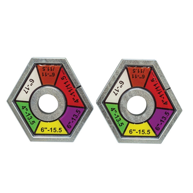 Reed 98286 Color Coded Stops Set for PES6DB PE Squeeze Tool (1 Set) (PES6STOP)