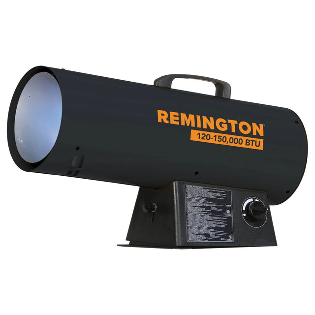 Remington REM-150V-GFA-B 125000 to 150000 BTU Variable Output LP Forced Air Heater 15 x 9 x 26"