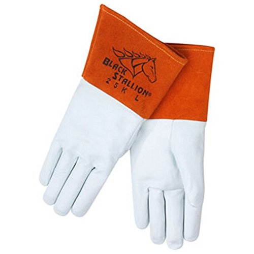 Black Stallion 25K-M Premium TIG Welding Gloves (Med)