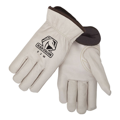 Black Stallion 93WXL Fleece Insulated Cowhide Winter Driver's Glove, X-Large