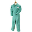 Black Stallion F9-32CA/PT-M Flame-Resistant Cotton Coverall, Green, Medium