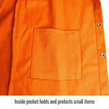 Black Stallion FO9-30C-2XL TruGuard 200 FR Cotton Welding Jacket, Safety Orange, 2XL - 3